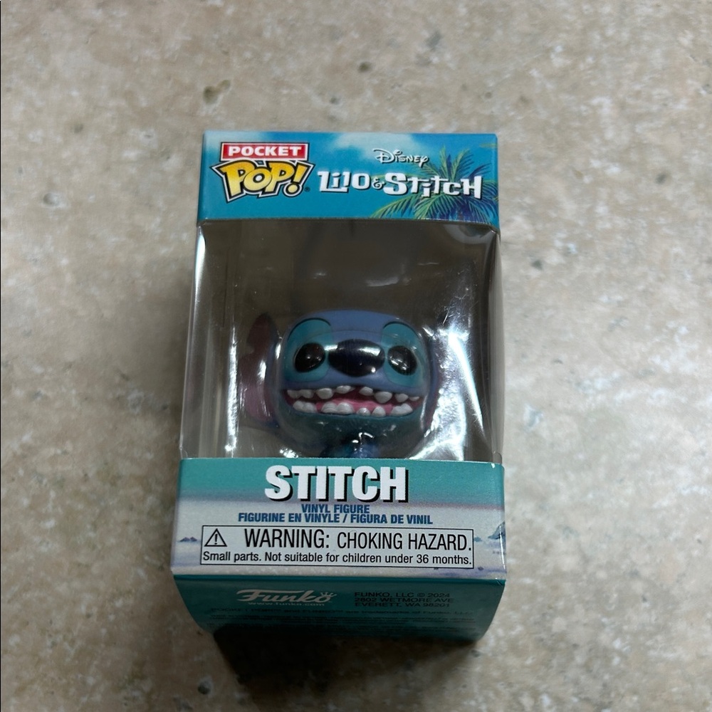 Disney Stitch Pocket Pop! Vinyl Figure with Blue and Gray